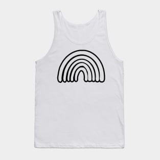 black rainbow aesthetic Tank Top